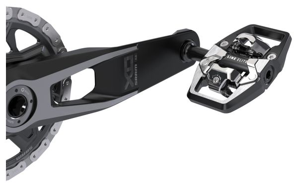 Coppia di pedali automatici Trek Line Elite Nero / Grigio