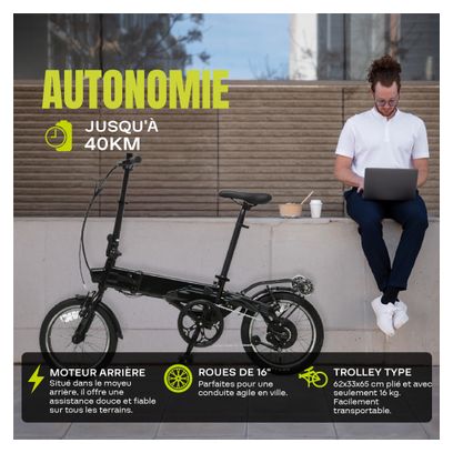 Flebi Supra 4.0 xLite | Jusqu’à 40 km | Roues 16”