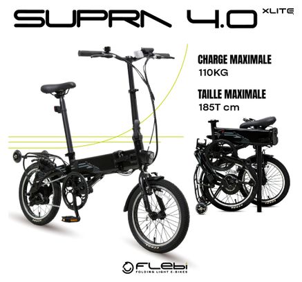 Flebi Supra 4.0 xLite | Jusqu’à 40 km | Roues 16”