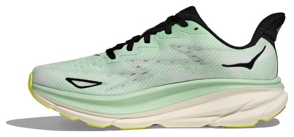 Chaussures Running Hoka Clifton 9 Vert/Rose Femme