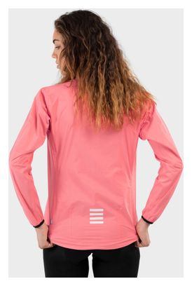 Veste de pluie vélo femme Cyclisme J2 Fauniera Corail