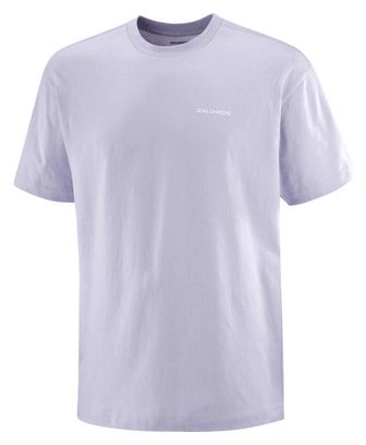 Salomon Chest Logo RX Kurzarmshirt Blau Herren