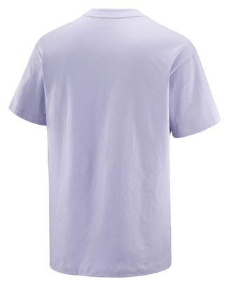 Salomon Chest Logo RX Kurzarmshirt Blau Herren