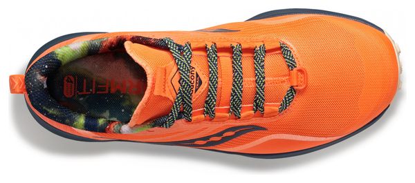 Saucony Peregrine 12 Campfire Campfire Orange Blue Trail Running Shoes for Women