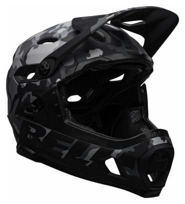 Casque avec Mentonnière Amovible Bell Super DH Mips Noir Gris Camo