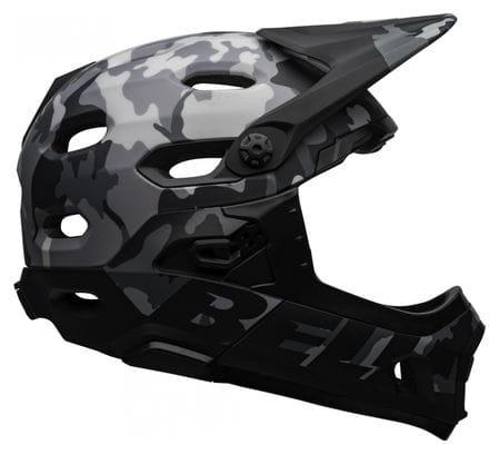 Bell Super DH Mips Removable Chinstrap Helm Black Grey Camo 2022