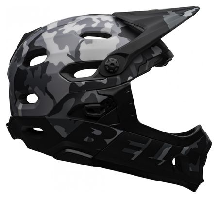 Bell Super DH Mips Helmet with Removable Chinstrap Black Grey Camo 2021