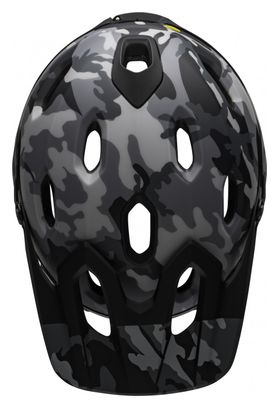 Bell Super DH Mips Removable Chinstrap Helm Black Grey Camo 2022