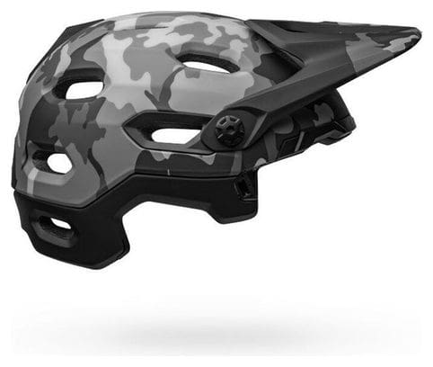 Bell Super DH Mips Helmet with Removable Chinstrap Black Grey Camo 2021