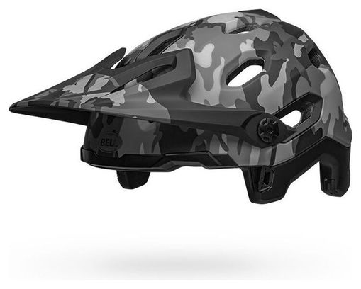 Bell Super DH Mips Helmet with Removable Chinstrap Black Grey Camo 2021