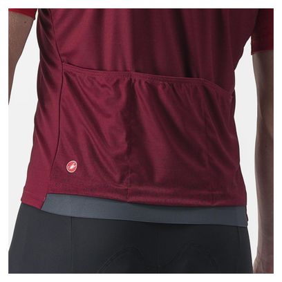 Castelli Unlimited Entrata Short Sleeve Jersey Red/Bordeaux