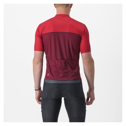 Castelli Unlimited Entrata Short Sleeve Jersey Red/Bordeaux
