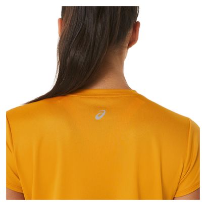 Maillot manches courtes Asics FujiTrail Logo Orange Femme