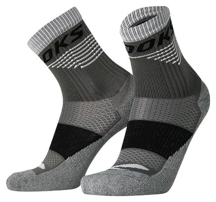 Brooks High Point Trail Crew Black Unisex Socks