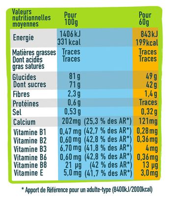 Pâte de Fruit Andros Sport Energie Apricot/Banana 30g