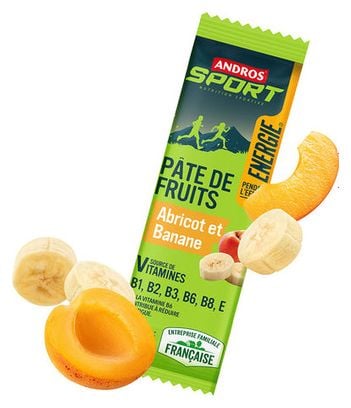 Pâte de fruits Andros Sport Energie Abricot/Banane - 30g