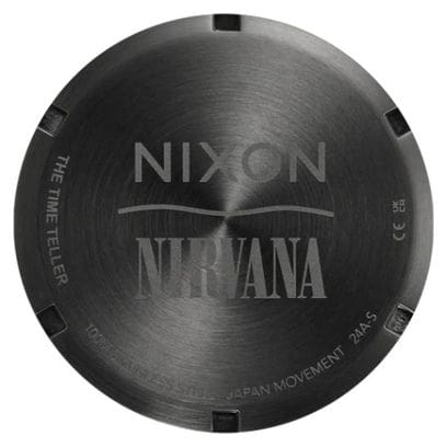 Uhr Nixon Nirvana Time Teller Black Nirvana Smiley Face