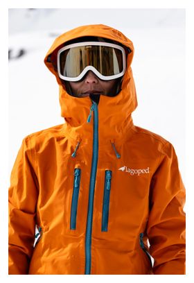 Giacca impermeabile da donna Lagopedv Eve Orange