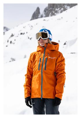 Giacca impermeabile da donna Lagopedv Eve Orange