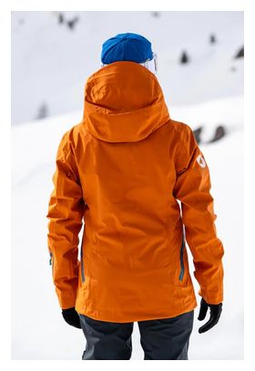 Giacca impermeabile da donna Lagopedv Eve Orange