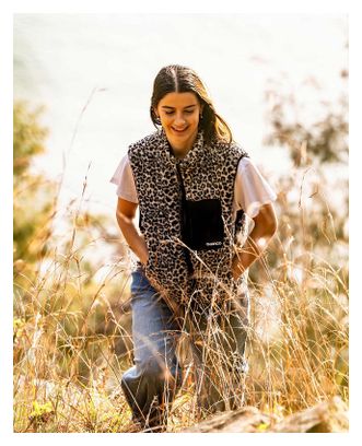 Wendeweste DHaRCO Sherpa Leopard für Damen