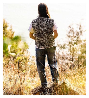 Wendeweste DHaRCO Sherpa Leopard für Damen