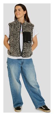 Wendeweste DHaRCO Sherpa Leopard für Damen