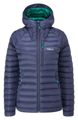 RAB Microlight Alpine Daunenjacke Blau Frau