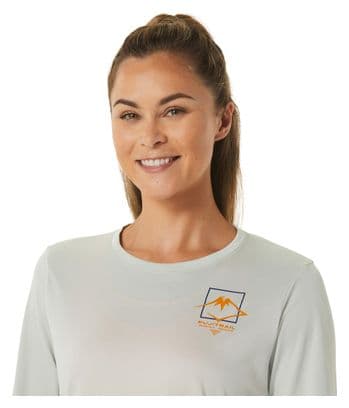 Asics FujiTrail Logo Grey Women's Long Sleeve Jersey