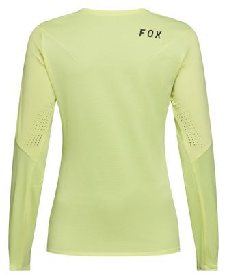 Maillot de manga larga Fox Flexair verde para mujer