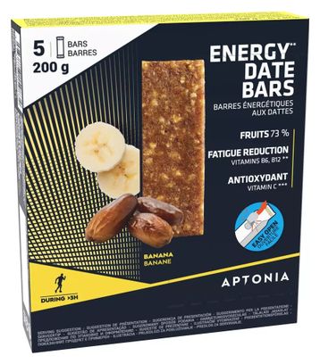 5 Energy bars Aptonia Energy Dates Banana 40g