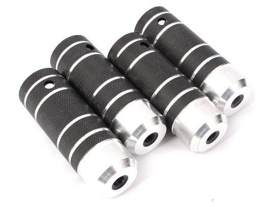 BMX PEGS COP 2 PAIRES NOIR ALU 10MM KHEBIKES