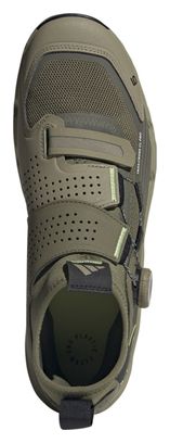 Zapatilla MTB adidas Five Ten Trailcross Pro Clip-In Verde/Negra