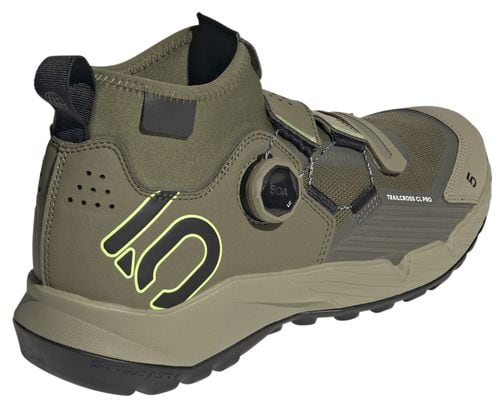 Zapatilla MTB adidas Five Ten Trailcross Pro Clip-In Verde/Negra