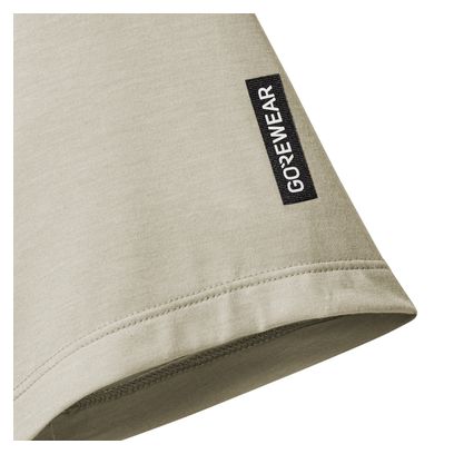 Maglietta da corsa Gore Wear Training beige da uomo
