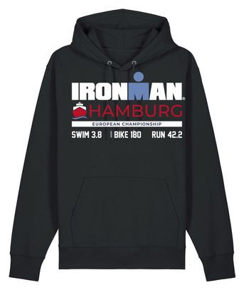 Felpa con cappuccio Ironman Hamburg nera