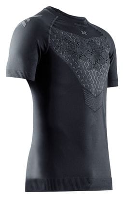 X-Bionic Twyce Run Jersey met korte mouwen Zwart/Donkergrijs Heren