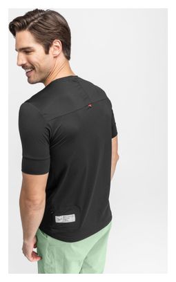 T-shirt cyclisme gravel homme Locust Noir