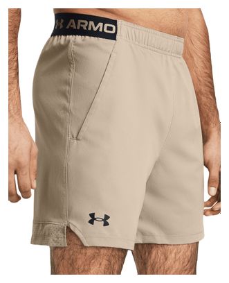 Heren Under Armour Vanish 6in Beige Korte Broek