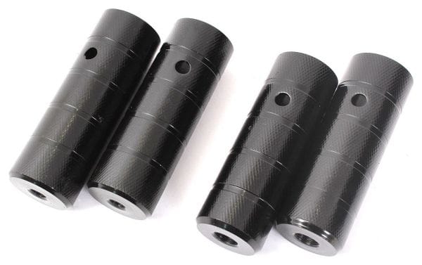 BMX PEGS 2 PAIRES NOIR ACIER 10/14MM KHEBIKES