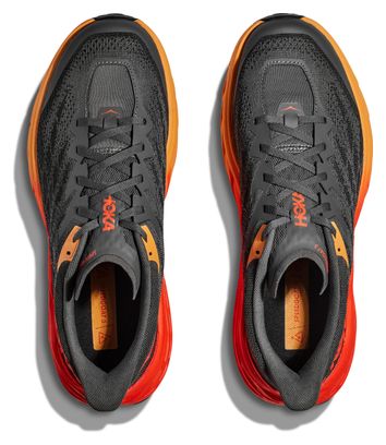 Chaussures de Trail Running Hoka Speedgoat 5 Large 2E Gris Orange