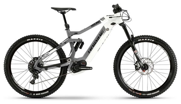 Haibike XDURO Nduro 3.0 2019 Full Suspension MTB 27.5 Sram NX 11s White Gris