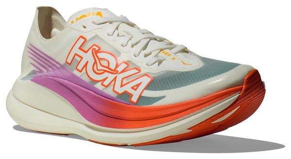 Chaussures Running Hoka Rocket X 2 Blanc/Rouge/Rose Unisexe