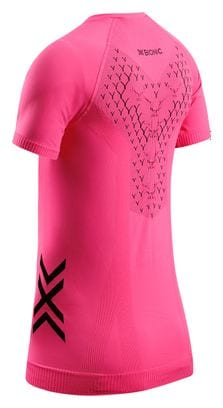 X-Bionic Twyce Run Neon Pink/Black Jersey met korte mouwen