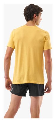 T-Shirt Manches Courtes Compressport Podium Jaune Homme