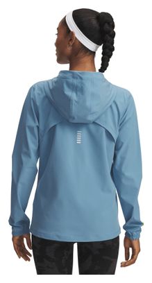 Chaqueta cortavientos Under Armour OutRun The Storm, azul, mujer
