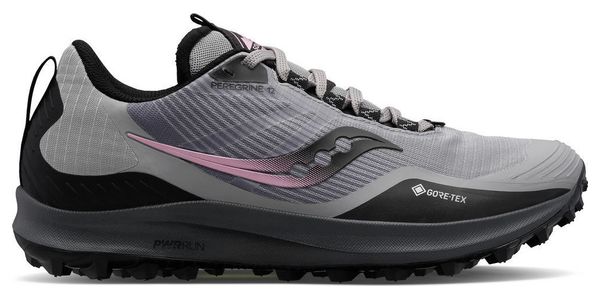 Trail Shoes Saucony Peregrine 12 GTX Grey Pink Women