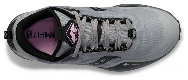 Chaussures Trail Saucony Peregrine 12 GTX Gris Rose Femme