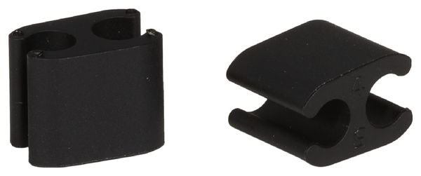 Caja de 10 Clips Duo Elvedes Negro 5.0 mm