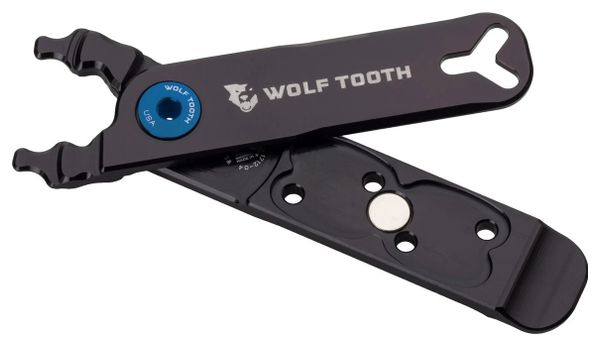 Wolf Tooth Pack Zange - Master Link Combo Zange Multi-Tool (4 Funktionen) Schwarz Blau